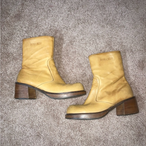 Vintage Leather Durango Platform Boots - Picture 4 of 10